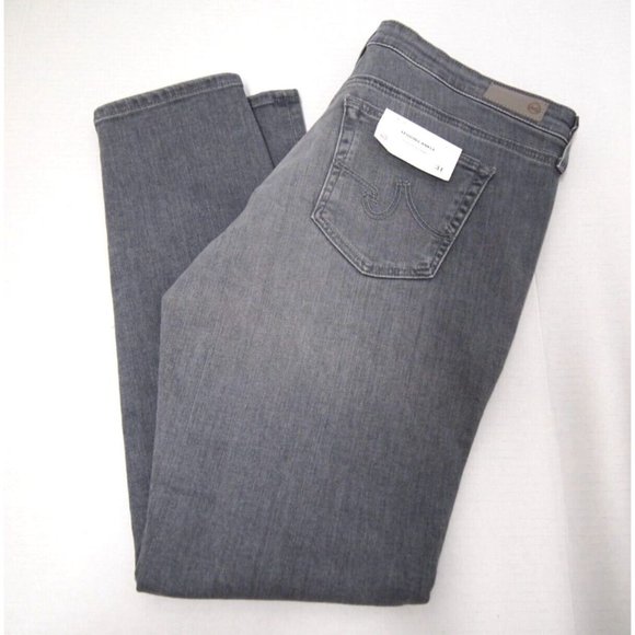 NWT AG Adriano Goldschmied Womens Jeans 31 Legging Ankle Skinny Grey Low Rise - Picture 7 of 7